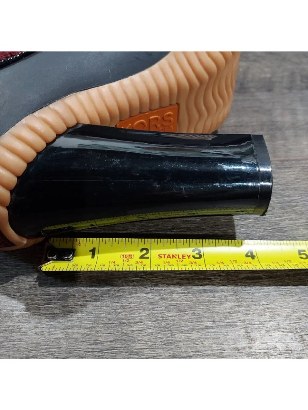 Michael Kors Red Buffalo Plaid, Rubber Duck Sole Boots Groovy USA size 7 - Picture 9 of 9